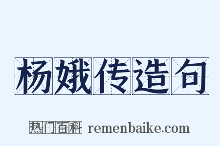 杨娥传造句是什么意思的图片
